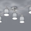 Φωτιστικό Οροφής Trio Lighting   E14 Νίκελ Ματ Μεταλλικό    605400511