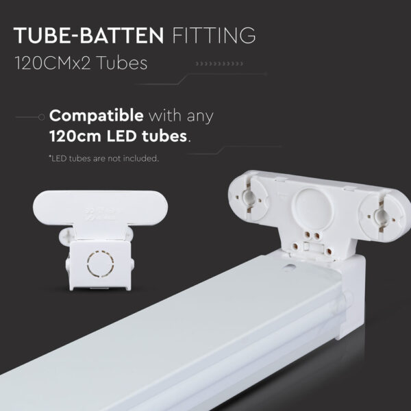 Βάση στήριξης 2xT8 1200mm V-TAC – 6055