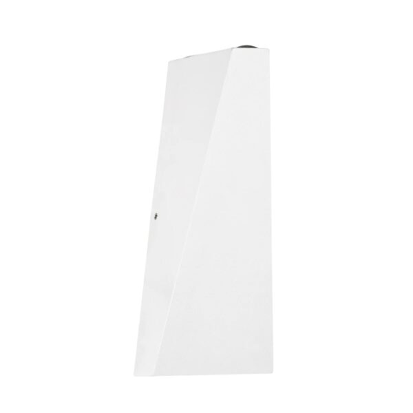 GloboStar® TRIANDE 60554 Φωτιστικό Τοίχου – Απλίκα Αρχιτεκτονικού Φωτισμού Εσωτερικού/Εξωτερικού Χώρου Up & Down LED 10W 1200lm 5° & 60° AC 220-240V IP65 Μ8.5 x Π8.5 x Υ20cm – Φυσικό Λευκό 4500K – Λευκό Αλουμίνιο – Bridgelux Chip – 3 Χρόνια Εγγύηση