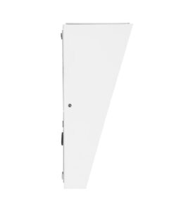 GloboStar® TRIANDE 60554 Φωτιστικό Τοίχου – Απλίκα Αρχιτεκτονικού Φωτισμού Εσωτερικού/Εξωτερικού Χώρου Up & Down LED 10W 1200lm 5° & 60° AC 220-240V IP65 Μ8.5 x Π8.5 x Υ20cm – Φυσικό Λευκό 4500K – Λευκό Αλουμίνιο – Bridgelux Chip – 3 Χρόνια Εγγύηση