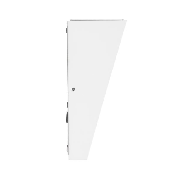 GloboStar® TRIANDE 60554 Φωτιστικό Τοίχου – Απλίκα Αρχιτεκτονικού Φωτισμού Εσωτερικού/Εξωτερικού Χώρου Up & Down LED 10W 1200lm 5° & 60° AC 220-240V IP65 Μ8.5 x Π8.5 x Υ20cm – Φυσικό Λευκό 4500K – Λευκό Αλουμίνιο – Bridgelux Chip – 3 Χρόνια Εγγύηση