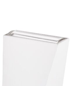 GloboStar® TRIANDE 60557 Φωτιστικό Τοίχου – Απλίκα Αρχιτεκτονικού Φωτισμού Εσωτερικού/Εξωτερικού Χώρου Up & Down LED 10W 1250lm 5° & 60° AC 220-240V Αδιάβροχο IP65 Μ8.5 x Π8.5 x Υ20cm – Ψυχρό Λευκό 6000K – Λευκό – Bridgelux Chip – 3 Χρόνια Εγγύηση