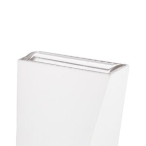 GloboStar® TRIANDE 60557 Φωτιστικό Τοίχου – Απλίκα Αρχιτεκτονικού Φωτισμού Εσωτερικού/Εξωτερικού Χώρου Up & Down LED 10W 1250lm 5° & 60° AC 220-240V Αδιάβροχο IP65 Μ8.5 x Π8.5 x Υ20cm – Ψυχρό Λευκό 6000K – Λευκό – Bridgelux Chip – 3 Χρόνια Εγγύηση