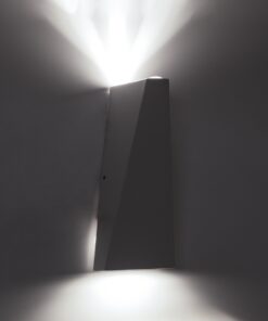 GloboStar® TRIANDE 60557 Φωτιστικό Τοίχου – Απλίκα Αρχιτεκτονικού Φωτισμού Εσωτερικού/Εξωτερικού Χώρου Up & Down LED 10W 1250lm 5° & 60° AC 220-240V Αδιάβροχο IP65 Μ8.5 x Π8.5 x Υ20cm – Ψυχρό Λευκό 6000K – Λευκό – Bridgelux Chip – 3 Χρόνια Εγγύηση