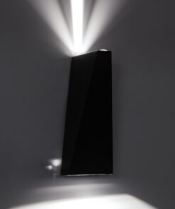 GloboStar® TRIANDE 60558 Φωτιστικό Τοίχου – Απλίκα Αρχιτεκτονικού Φωτισμού Εσωτερικού/Εξωτερικού Χώρου Up & Down LED 10W 1250lm 5° & 60° AC 220-240V Αδιάβροχο IP65 Μ8.5 x Π8.5 x Υ20cm – Ψυχρό Λευκό 6000K – Γκρι Ανθρακί – Bridgelux Chip – 3 Χρόνια Εγγύηση