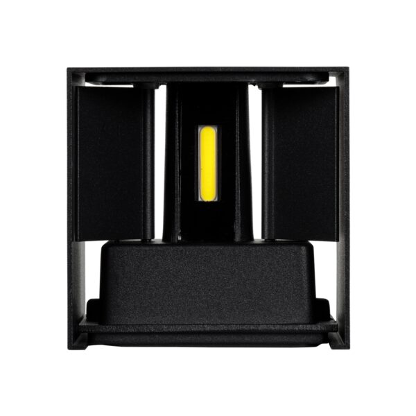 GloboStar® AXIS-S 60568 Φωτιστικό Τοίχου – Απλίκα Αρχιτεκτονικού Φωτισμού Εσωτερικού/Εξωτερικού Χώρου Up & Down LED 10W 1250lm 10 έως 60° AC 220-240V Αδιάβροχο IP65 Μ10 x Π10 x Υ10cm – Ψυχρό Λευκό 6000K – Μαύρο – Bridgelux Chip – 3 Χρόνια Εγγύηση