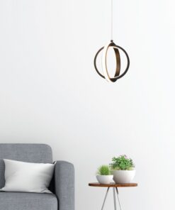 InLight Κρεμαστό φωτιστικό LED 16W 3000K σε μαύρη απόχρωση D:20cm (6057-BL)