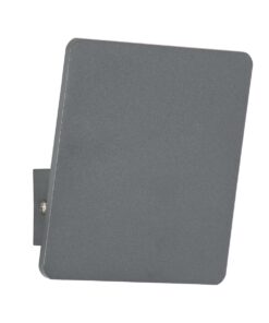 GloboStar® CUADRADO 60570 Φωτιστικό Τοίχου – Απλίκα Αρχιτεκτονικού Φωτισμού Εσωτερικού/Εξωτερικού Χώρου Up or Down LED 10W 1000lm 60° AC220-240V Αδιάβροχο IP65 – Σώμα Αλουμινίου & Tempered Glass – Μ14 x Π14 x Υ4.5cm – Θερμό Λευκό 2700K – Γκρι Ανθρακί – Bridgelux Chip – 5 Years Warranty