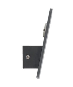 GloboStar® CUADRADO 60570 Φωτιστικό Τοίχου – Απλίκα Αρχιτεκτονικού Φωτισμού Εσωτερικού/Εξωτερικού Χώρου Up or Down LED 10W 1000lm 60° AC220-240V Αδιάβροχο IP65 – Σώμα Αλουμινίου & Tempered Glass – Μ14 x Π14 x Υ4.5cm – Θερμό Λευκό 2700K – Γκρι Ανθρακί – Bridgelux Chip – 5 Years Warranty