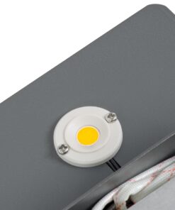 GloboStar® CUADRADO 60570 Φωτιστικό Τοίχου – Απλίκα Αρχιτεκτονικού Φωτισμού Εσωτερικού/Εξωτερικού Χώρου Up or Down LED 10W 1000lm 60° AC220-240V Αδιάβροχο IP65 – Σώμα Αλουμινίου & Tempered Glass – Μ14 x Π14 x Υ4.5cm – Θερμό Λευκό 2700K – Γκρι Ανθρακί – Bridgelux Chip – 5 Years Warranty