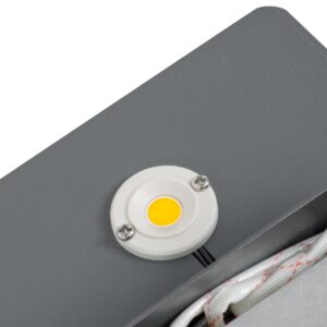 GloboStar® CUADRADO 60570 Φωτιστικό Τοίχου – Απλίκα Αρχιτεκτονικού Φωτισμού Εσωτερικού/Εξωτερικού Χώρου Up or Down LED 10W 1000lm 60° AC220-240V Αδιάβροχο IP65 – Σώμα Αλουμινίου & Tempered Glass – Μ14 x Π14 x Υ4.5cm – Θερμό Λευκό 2700K – Γκρι Ανθρακί – Bridgelux Chip – 5 Years Warranty