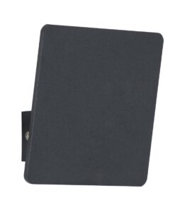 GloboStar® CUADRADO 60571 Φωτιστικό Τοίχου – Απλίκα Αρχιτεκτονικού Φωτισμού Εσωτερικού/Εξωτερικού Χώρου Up or Down LED 10W 1000lm 60° AC220-240V Αδιάβροχο IP65 – Σώμα Αλουμινίου & Tempered Glass – Μ14 x Π14 x Υ4.5cm – Θερμό Λευκό 2700K – Μαύρο – Bridgelux Chip – 5 Years Warranty