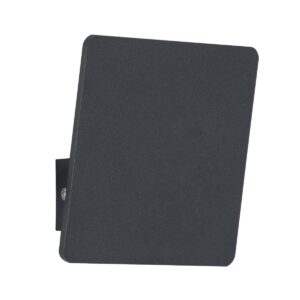 GloboStar® CUADRADO 60571 Φωτιστικό Τοίχου – Απλίκα Αρχιτεκτονικού Φωτισμού Εσωτερικού/Εξωτερικού Χώρου Up or Down LED 10W 1000lm 60° AC220-240V Αδιάβροχο IP65 – Σώμα Αλουμινίου & Tempered Glass – Μ14 x Π14 x Υ4.5cm – Θερμό Λευκό 2700K – Μαύρο – Bridgelux Chip – 5 Years Warranty