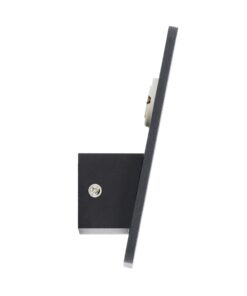 GloboStar® CUADRADO 60571 Φωτιστικό Τοίχου – Απλίκα Αρχιτεκτονικού Φωτισμού Εσωτερικού/Εξωτερικού Χώρου Up or Down LED 10W 1000lm 60° AC220-240V Αδιάβροχο IP65 – Σώμα Αλουμινίου & Tempered Glass – Μ14 x Π14 x Υ4.5cm – Θερμό Λευκό 2700K – Μαύρο – Bridgelux Chip – 5 Years Warranty