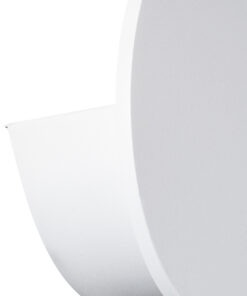 GloboStar® REDONDO 60572 Φωτιστικό Τοίχου – Απλίκα Αρχιτεκτονικού Φωτισμού Εσωτερικού/Εξωτερικού Χώρου Up or Down LED 10W 1000lm 60° AC220-240V Αδιάβροχο IP65 – Σώμα Αλουμινίου & Tempered Glass – Μ14 x Π14 x Υ4.5cm – Θερμό Λευκό 2700K – Λευκό – Bridgelux Chip – 5 Years Warranty