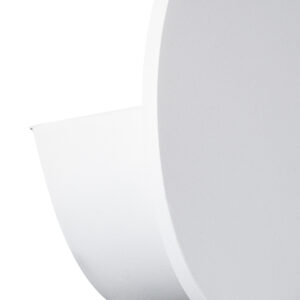 GloboStar® REDONDO 60572 Φωτιστικό Τοίχου – Απλίκα Αρχιτεκτονικού Φωτισμού Εσωτερικού/Εξωτερικού Χώρου Up or Down LED 10W 1000lm 60° AC220-240V Αδιάβροχο IP65 – Σώμα Αλουμινίου & Tempered Glass – Μ14 x Π14 x Υ4.5cm – Θερμό Λευκό 2700K – Λευκό – Bridgelux Chip – 5 Years Warranty