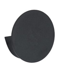 GloboStar® REDONDO 60574 Φωτιστικό Τοίχου – Απλίκα Αρχιτεκτονικού Φωτισμού Εσωτερικού/Εξωτερικού Χώρου Up or Down LED 10W 1000lm 60° AC220-240V Αδιάβροχο IP65 – Σώμα Αλουμινίου & Tempered Glass – Μ14 x Π14 x Υ4.5cm – Θερμό Λευκό 2700K – Μαύρο – Bridgelux Chip – 5 Years Warranty