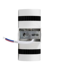 GloboStar® CANNONAL 60575 Φωτιστικό Τοίχου – Απλίκα Αρχιτεκτονικού Φωτισμού Εσωτερικού Χώρου Up & Down LED 10W 1150lm 30° AC 220-240V IP20 Μ5 x Π6.5 x Υ11cm – Θερμό Λευκό 2700K – Λευκό με Μαύρο – Bridgelux Chip – 3 Χρόνια Εγγύηση