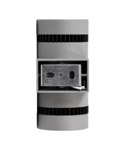 GloboStar® CANNONAL 60576 Φωτιστικό Τοίχου – Απλίκα Αρχιτεκτονικού Φωτισμού Εσωτερικού Χώρου Up & Down LED 10W 1150lm 30° AC 220-240V IP20 Μ5 x Π6.5 x Υ11cm – Θερμό Λευκό 2700K – Γκρι Ανθρακί με Μαύρο – Bridgelux Chip – 3 Χρόνια Εγγύηση