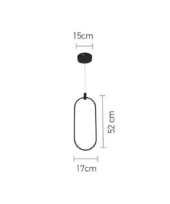 InLight Κρεμαστό φωτιστικό LED 14W 3000K σε χρυσαφί απόχρωση D:17cm (6059-GL)