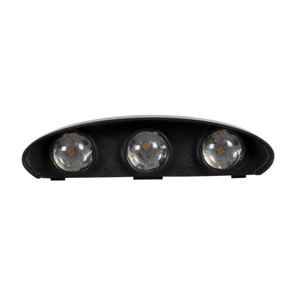 GloboStar® SIXOAD 60586 Φωτιστικό Τοίχου – Απλίκα Αρχιτεκτονικού Φωτισμού Εσωτερικού/Εξωτερικού Χώρου Up & Down LED 18W 2160lm 30° AC 220-240V Αδιάβροχο IP65 Μ17 x Π4 x Υ8cm – Θερμό Λευκό 2700K – Μαύρο – Bridgelux Chip – 3 Years Warranty