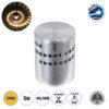 GloboStar® STAINS 60593 Φωτιστικό Τοίχου – Απλίκα Αρχιτεκτονικού Φωτισμού Εσωτερικού Χώρου LED 5W 350lm 360° AC 220-240V IP44 Φ5.5 x Υ7cm – Θερμό Λευκό 2700K – Νίκελ Ματ – Bridgelux Chip – 3 Χρόνια Εγγύηση