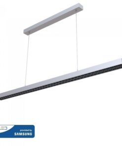 LED Γραμμικό Κρεμαστό Φωτιστικό Non Linkable Λευκό Up Down 60W Dimmable V-TAC PRO Samsung Chip 6600lm 120° UGR<6 Φυσικό Λευκό 4000K – 606