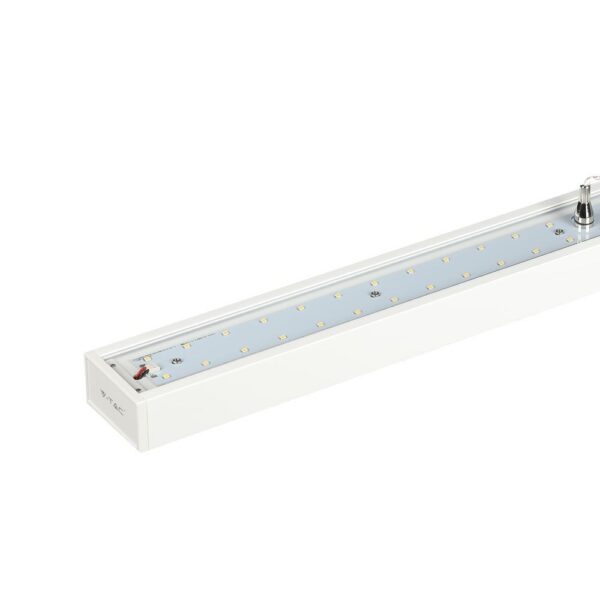 LED Γραμμικό Κρεμαστό Φωτιστικό Non Linkable Λευκό Up Down 60W Dimmable V-TAC PRO Samsung Chip 6600lm 120° UGR<6 Φυσικό Λευκό 4000K – 606