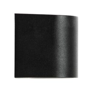 GloboStar® MURANO 60607 Φωτιστικό Τοίχου – Απλίκα Αρχιτεκτονικού Φωτισμού Εξωτερικού Χώρου Up or Down Αλουμινίου με Ντουί 1 x GU10 AC 220-240V Αδιάβροχο IP65 Μ8 x Π8 x Υ7cm – Μαύρο  – 5 Years Warranty