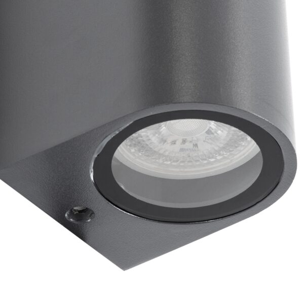 GloboStar® MURANO 60609 Φωτιστικό Τοίχου – Απλίκα Αρχιτεκτονικού Φωτισμού Εξωτερικού Χώρου Up & Down Αλουμινίου με Ντουί 2 x GU10 AC 220-240V Αδιάβροχο IP65 L15 x W8 x H6.8cm – Λευκό – 5 Years Warranty