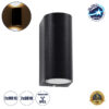 GloboStar® MURANO 60610 Φωτιστικό Τοίχου – Απλίκα Αρχιτεκτονικού Φωτισμού Εξωτερικού Χώρου Up & Down Αλουμινίου με Ντουί 2 x GU10 AC 220-240V Αδιάβροχο IP65 L15 x W8 x H6.8cm – Λευκό – 5 Years Warranty