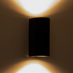 GloboStar® MURANO 60610 Φωτιστικό Τοίχου – Απλίκα Αρχιτεκτονικού Φωτισμού Εξωτερικού Χώρου Up & Down Αλουμινίου με Ντουί 2 x GU10 AC 220-240V Αδιάβροχο IP65 L15 x W8 x H6.8cm – Λευκό – 5 Years Warranty