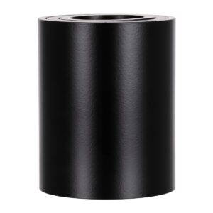 GloboStar® AKIRA 60617 Επιφανειακό Κινούμενο Στρόγγυλο Φωτιστικό Σποτ Αλουμινίου με Ντουί GU10 AC 220-240V IP44 Φ8 x Υ10cm – Μαύρο – 5 Years Warranty