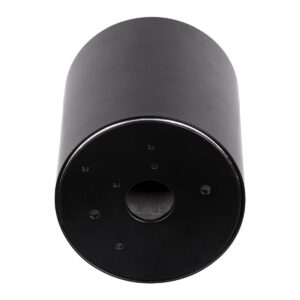 GloboStar® AKIRA 60617 Επιφανειακό Κινούμενο Στρόγγυλο Φωτιστικό Σποτ Αλουμινίου με Ντουί GU10 AC 220-240V IP44 Φ8 x Υ10cm – Μαύρο – 5 Years Warranty