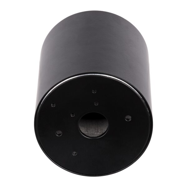 GloboStar® AKIRA 60617 Επιφανειακό Κινούμενο Στρόγγυλο Φωτιστικό Σποτ Αλουμινίου με Ντουί GU10 AC 220-240V IP44 Φ8 x Υ10cm – Μαύρο – 5 Years Warranty