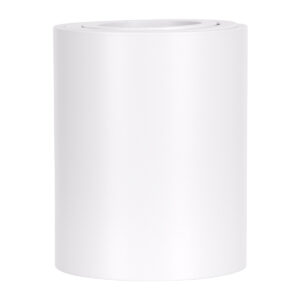 GloboStar® AKIRA 60618 Επιφανειακό Κινούμενο Στρόγγυλο Φωτιστικό Σποτ Αλουμινίου με Ντουί GU10 AC 220-240V IP44 Φ8 x Υ10cm – Λευκό – 5 Years Warranty
