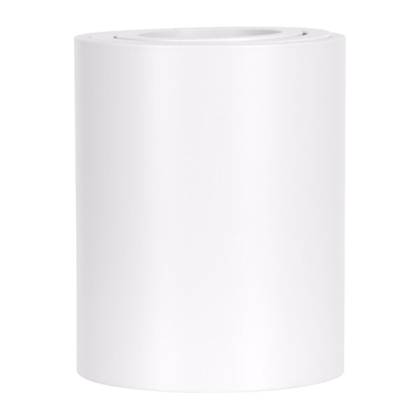GloboStar® AKIRA 60618 Επιφανειακό Κινούμενο Στρόγγυλο Φωτιστικό Σποτ Αλουμινίου με Ντουί GU10 AC 220-240V IP44 Φ8 x Υ10cm – Λευκό – 5 Years Warranty