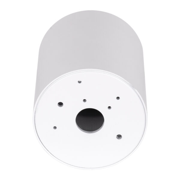 GloboStar® AKIRA 60618 Επιφανειακό Κινούμενο Στρόγγυλο Φωτιστικό Σποτ Αλουμινίου με Ντουί GU10 AC 220-240V IP44 Φ8 x Υ10cm – Λευκό – 5 Years Warranty