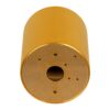GloboStar® AKIRA 60620 Επιφανειακό Κινούμενο Στρόγγυλο Φωτιστικό Σποτ Αλουμινίου με Ντουί GU10 AC 220-240V IP44 Φ8 x Υ10cm – Χρυσό Βούρτσας – 5 Years Warranty