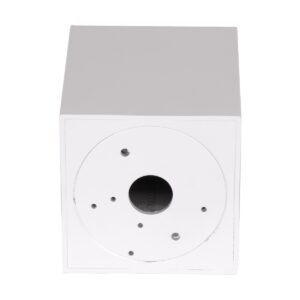 GloboStar® AKIRA 60622 Επιφανειακό Κινούμενο Τετράγωνο Φωτιστικό Σποτ Αλουμινίου με Ντουί GU10 AC 220-240V IP44 Μ8 x Π8 x Υ10cm – Λευκό – 5 Years Warranty