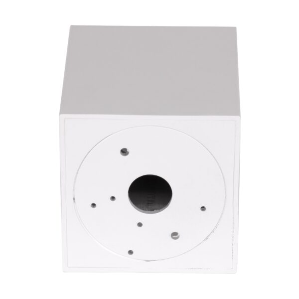 GloboStar® AKIRA 60622 Επιφανειακό Κινούμενο Τετράγωνο Φωτιστικό Σποτ Αλουμινίου με Ντουί GU10 AC 220-240V IP44 Μ8 x Π8 x Υ10cm – Λευκό – 5 Years Warranty