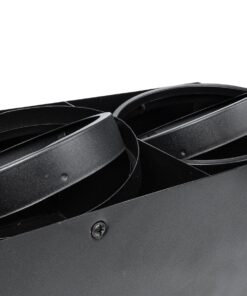 GloboStar® MAGMA 60627 Μοντέρνο Φωτιστικό Οροφής Σποτ Δίφωτο 2 x GU10 IP20 Μαύρο Αλουμίνιο – Μ30 x Π15 x Υ13cm