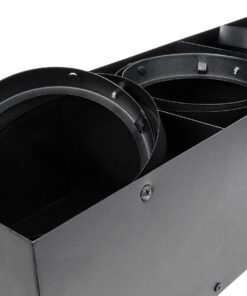 GloboStar® MAGMA 60628 Μοντέρνο Φωτιστικό Οροφής Σποτ Τρίφωτο 3 x GU10 IP20 Μαύρο Αλουμίνιο – Μ45 x Π15 x Υ13cm