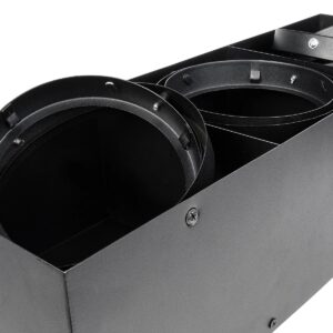 GloboStar® MAGMA 60628 Μοντέρνο Φωτιστικό Οροφής Σποτ Τρίφωτο 3 x GU10 IP20 Μαύρο Αλουμίνιο – Μ45 x Π15 x Υ13cm
