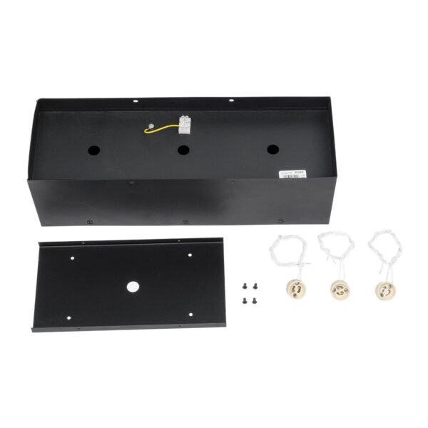 GloboStar® MAGMA 60628 Μοντέρνο Φωτιστικό Οροφής Σποτ Τρίφωτο 3 x GU10 IP20 Μαύρο Αλουμίνιο – Μ45 x Π15 x Υ13cm