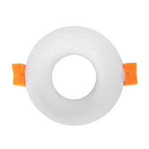 GloboStar® OMICRON 60632 Χωνευτό Στρόγγυλο Σποτ Οροφής για Λάμπα MR16/GU10 – IP20 – Χυτό Αλουμίνιο – Φ8.5 x Υ3cm – Λευκό – 5 Years Warranty