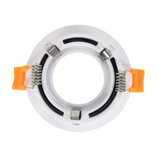GloboStar® OMICRON 60632 Χωνευτό Στρόγγυλο Σποτ Οροφής για Λάμπα MR16/GU10 – IP20 – Χυτό Αλουμίνιο – Φ8.5 x Υ3cm – Λευκό – 5 Years Warranty