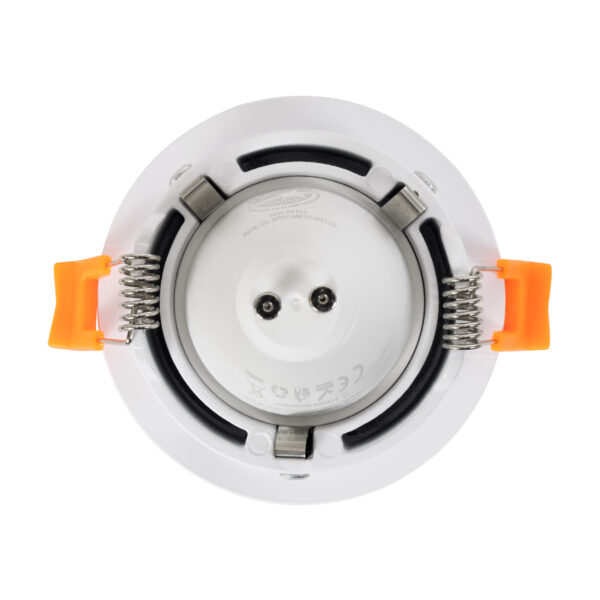 GloboStar® OMICRON 60632 Χωνευτό Στρόγγυλο Σποτ Οροφής για Λάμπα MR16/GU10 – IP20 – Χυτό Αλουμίνιο – Φ8.5 x Υ3cm – Λευκό – 5 Years Warranty