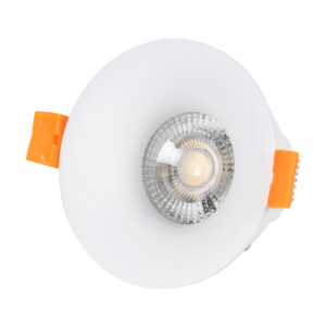 GloboStar® OMICRON 60632 Χωνευτό Στρόγγυλο Σποτ Οροφής για Λάμπα MR16/GU10 – IP20 – Χυτό Αλουμίνιο – Φ8.5 x Υ3cm – Λευκό – 5 Years Warranty