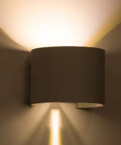 GloboStar® AXIS-R 60635 Φωτιστικό Τοίχου – Απλίκα Αρχιτεκτονικού Φωτισμού Εσωτερικού/Εξωτερικού Χώρου Up & Down LED 10W 1150lm 10 έως 60° AC 220-240V Αδιάβροχο IP65 Μ10 x Π10 x Υ10cm – Θερμό Λευκό 2700K – Λευκό – Bridgelux Chip – 3 Years Warranty